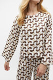 Chain Geo Blouson Sleeve Top  Chain Geo  hi-res