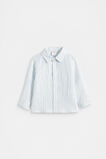 Stripe Linen Shirt  Dove Blue  hi-res
