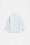 Stripe Linen Shirt  Dove Blue  hi-res