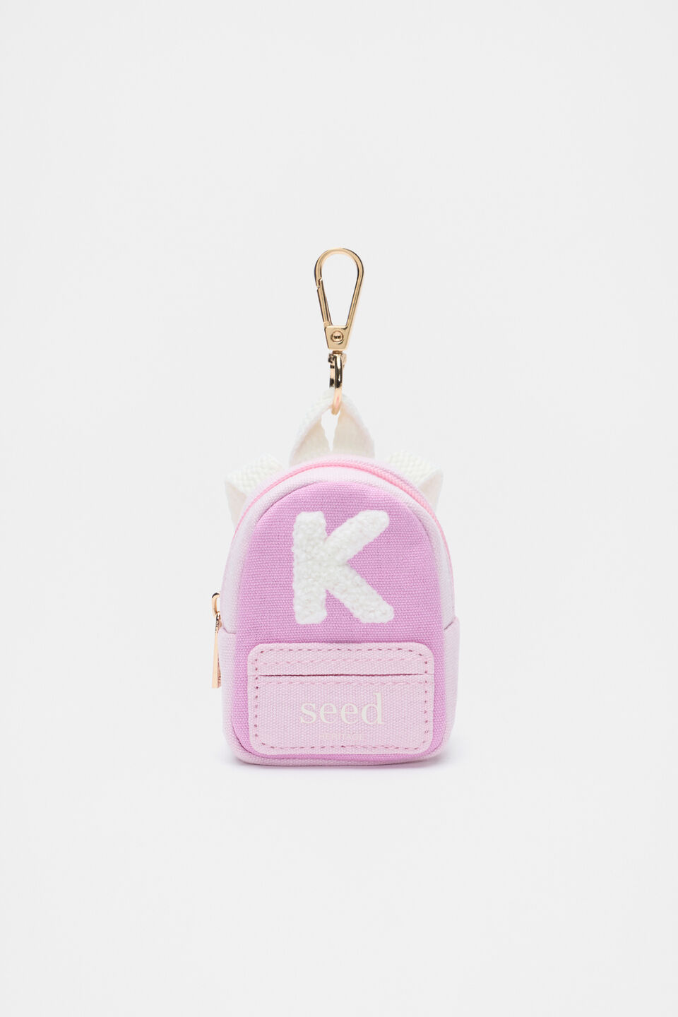 Mini Backpack Initial Keyring  K