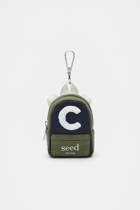 Mini Backpack Initial Keyring  C  hi-res