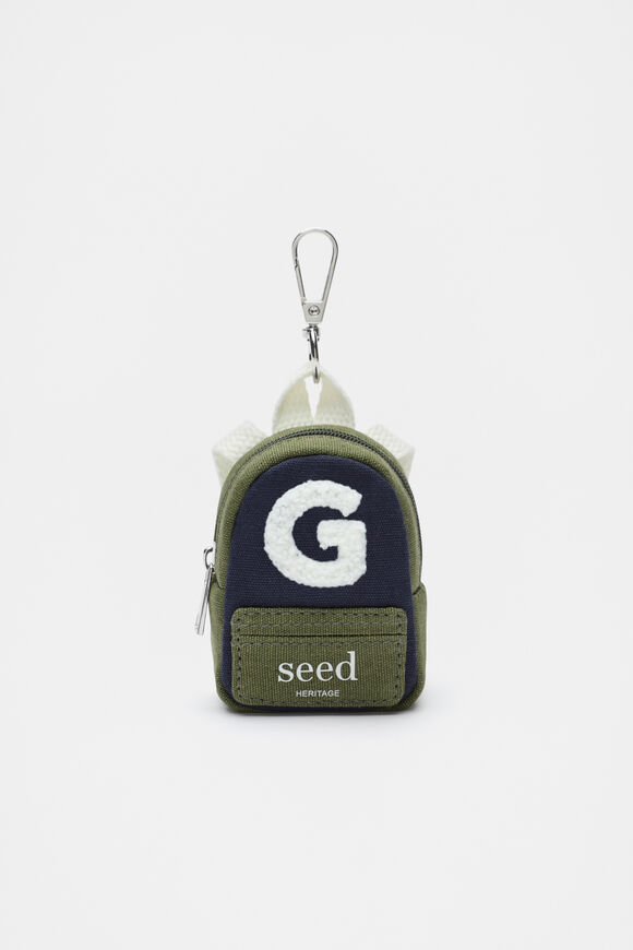 Mini Backpack Initial Keyring  G  hi-res