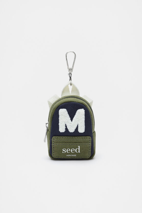 Mini Backpack Initial Keyring  M  hi-res