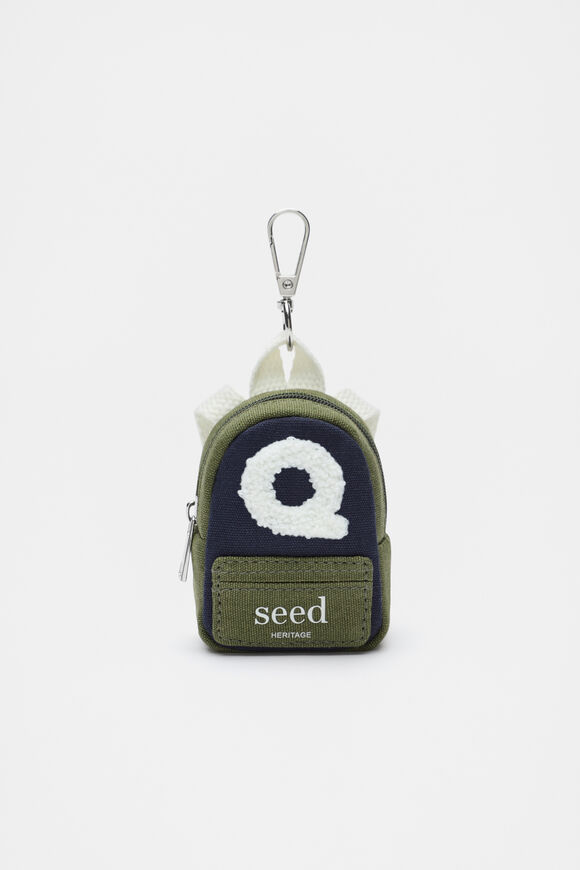 Mini Backpack Initial Keyring  Q  hi-res