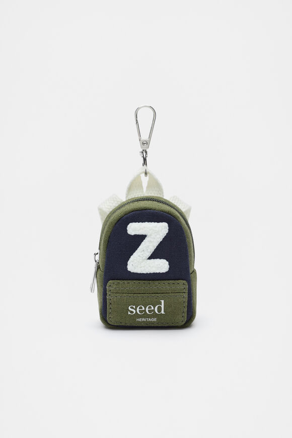 Mini Backpack Initial Keyring  Z  hi-res