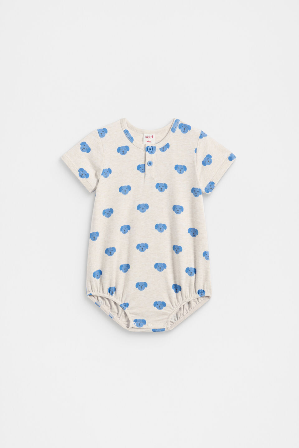 Dog Romper  Natural Marle