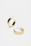 Ribbed Hoop  Gold  hi-res