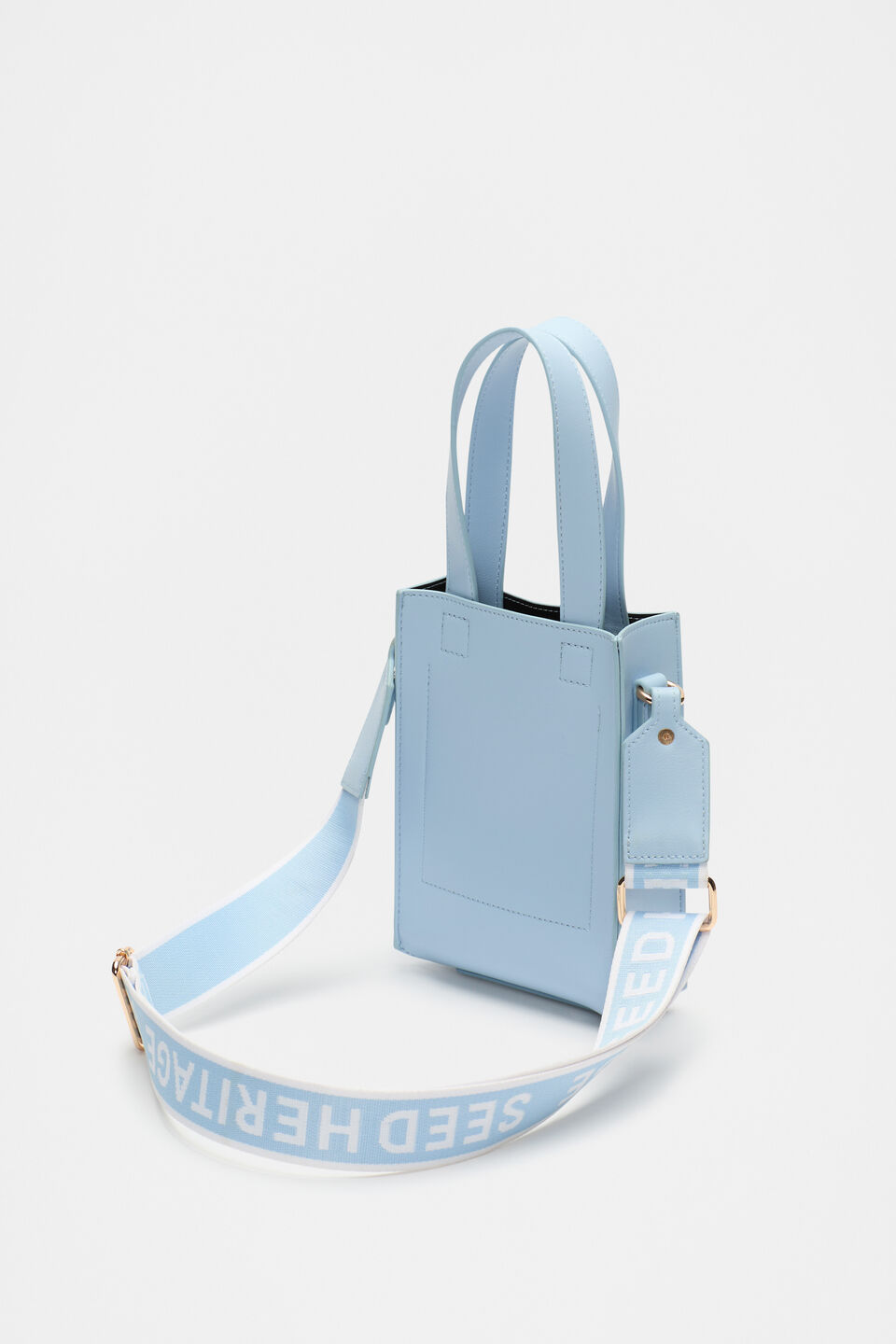 Two Tone Mini Crossbody Bag  Frost Blue