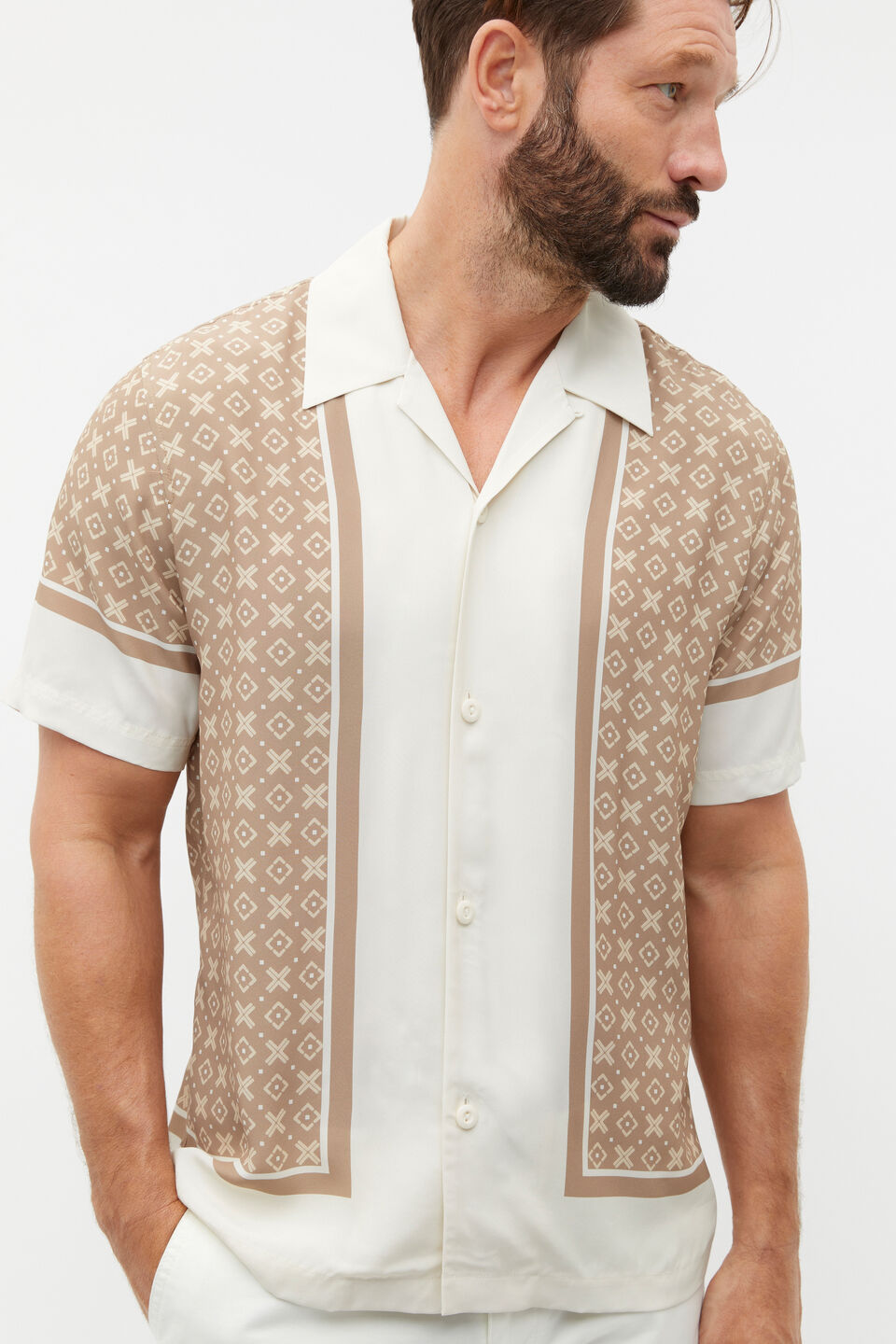 Resort Shirt  Hazelnut Multi