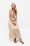 Scallop Swing Midi Dress  Nougat  hi-res