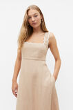 Scallop Swing Midi Dress  Nougat  hi-res
