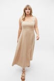 Scallop Swing Midi Dress  Nougat  hi-res