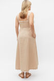 Scallop Swing Midi Dress  Nougat  hi-res