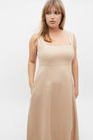 Scallop Swing Midi Dress  Nougat  hi-res