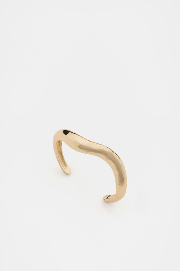 Wave Cuff  Gold  hi-res