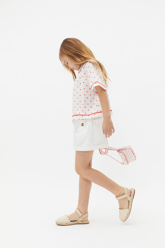 Denim Button Short  Canvas  hi-res