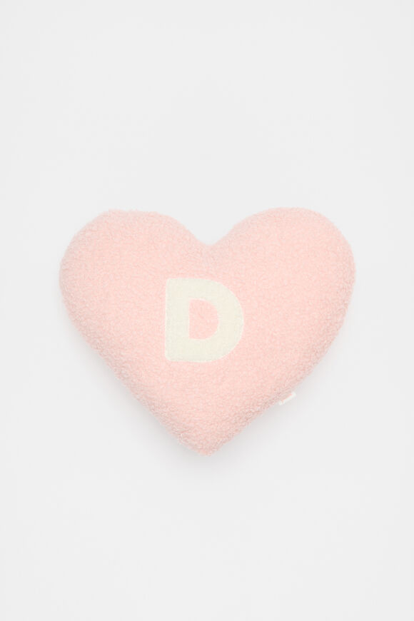 Heart Initial Cushion  D  hi-res