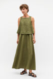 Linen Square Neck Top  Rainforest  hi-res