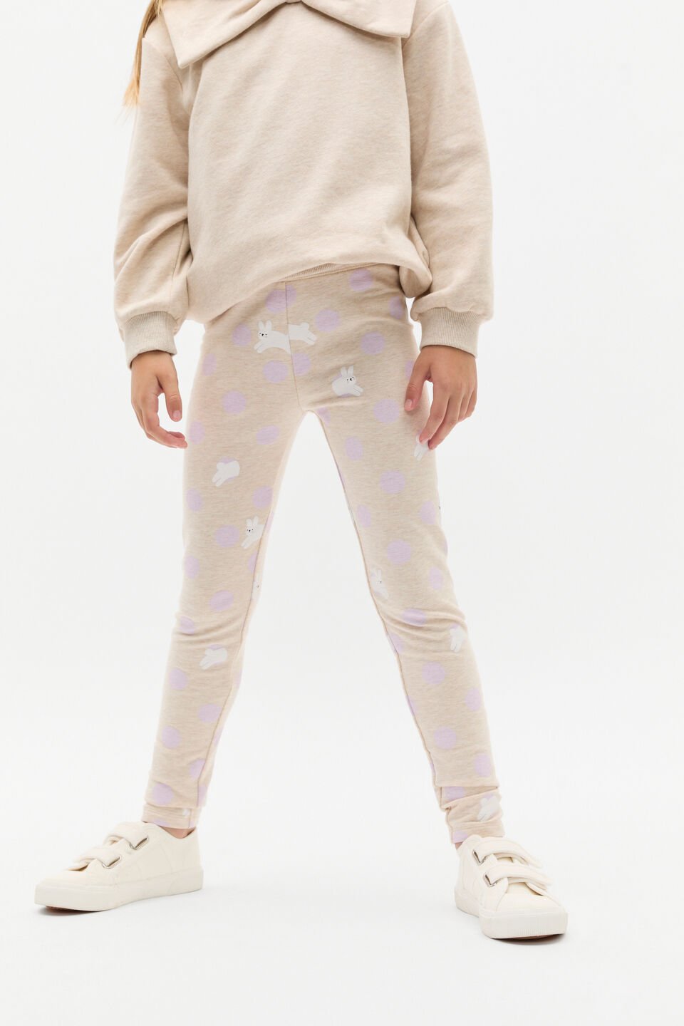 Bunny Legging  Oat Marle
