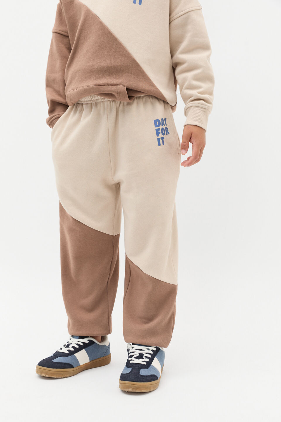 Spliced Track Pant  Chocolate Shake