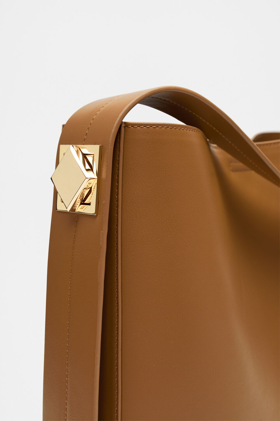 Buckle Trim Tote  Toffee