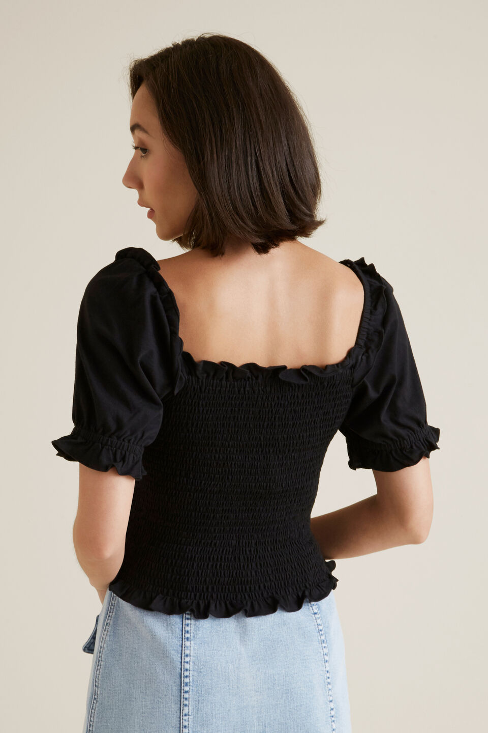 Shirred Prairie Top  