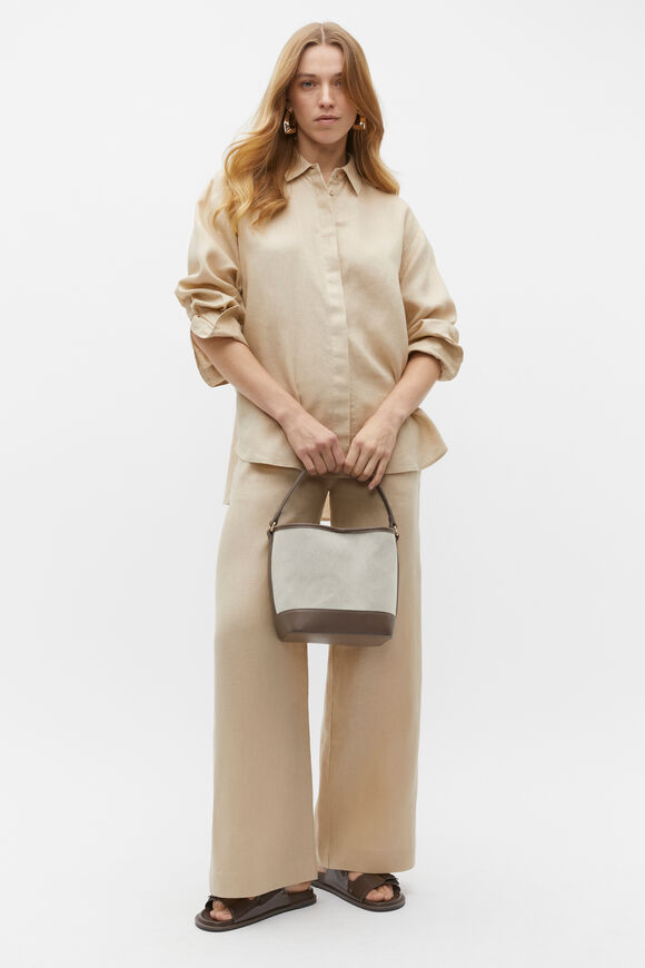 Core Linen Waisted Pant  Sandshell  hi-res
