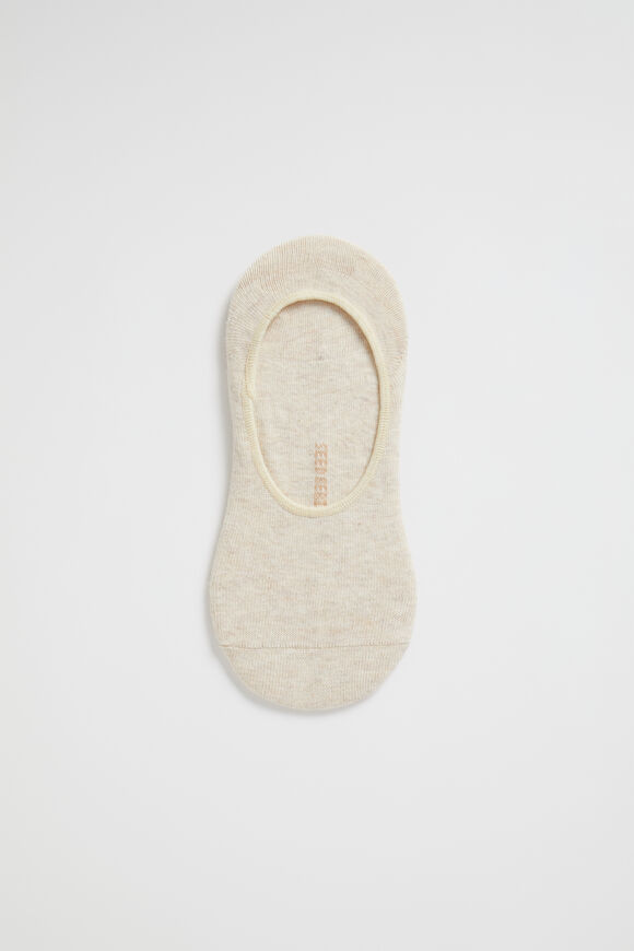 No Show Sock  Beige Marle  hi-res
