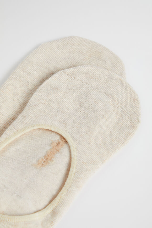 No Show Sock  Beige Marle  hi-res