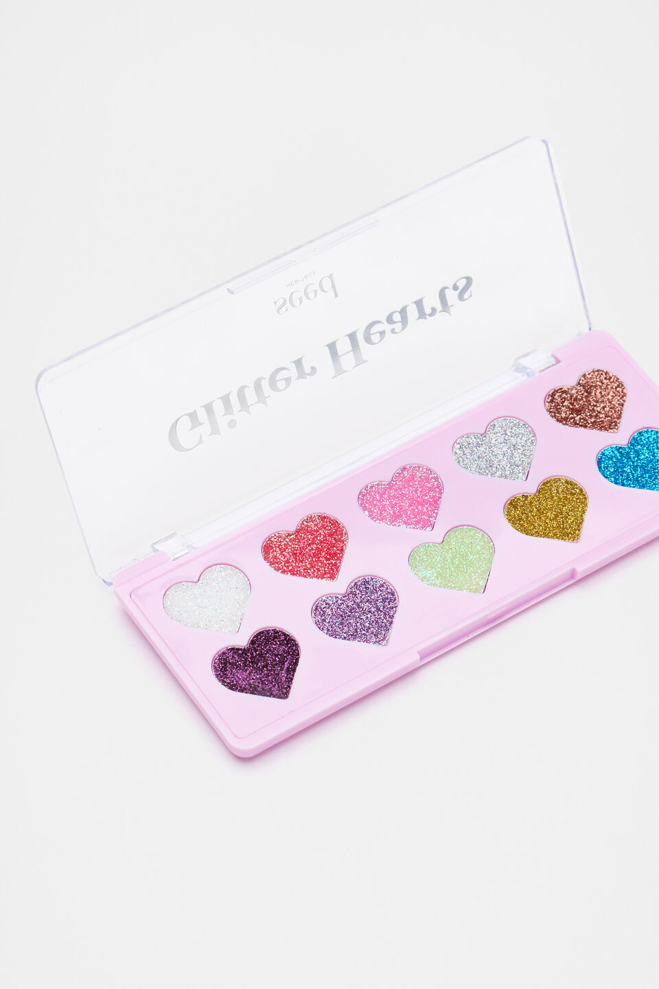 Glitter Hearts Palette  Lavender
