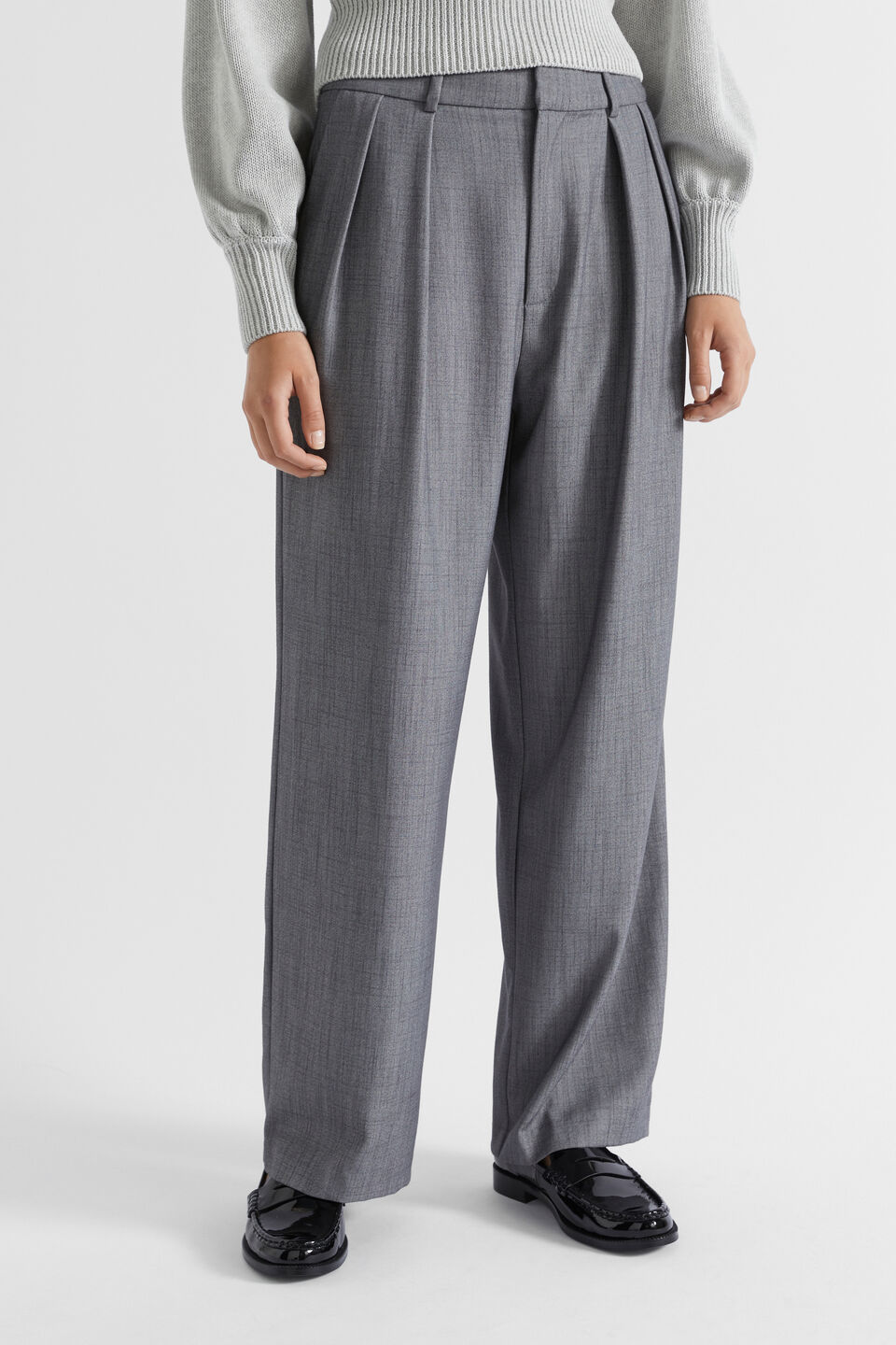Pleat Front Tailored Trouser  Wolf Marle
