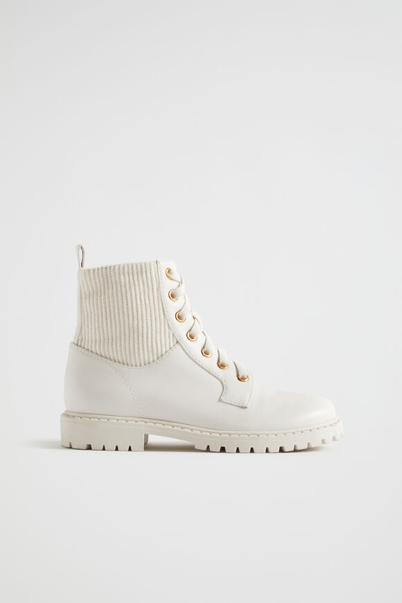 Rib Panel Hiking Boot  Creme  hi-res