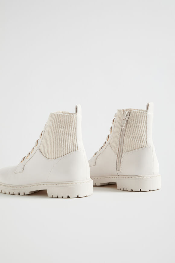 Rib Panel Hiking Boot  Creme  hi-res