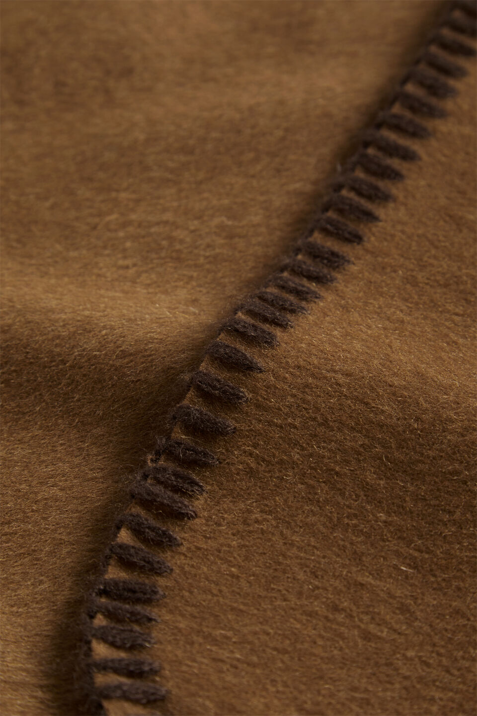 Blanket Stitch Poncho  Spice