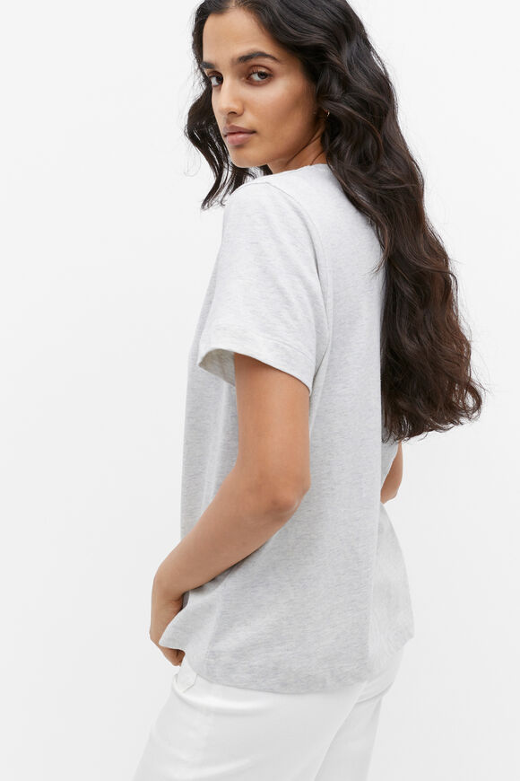 Core Neat Tee  Light Grey Marle  hi-res