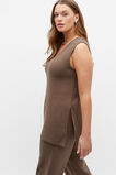 Double Knit Side Split Tunic  Affogato  hi-res