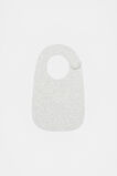 Core Rib Logo Bib  Grey Marle Stripe  hi-res