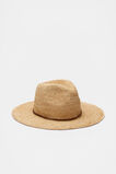 Raffia Fedora  Dark Praline  hi-res