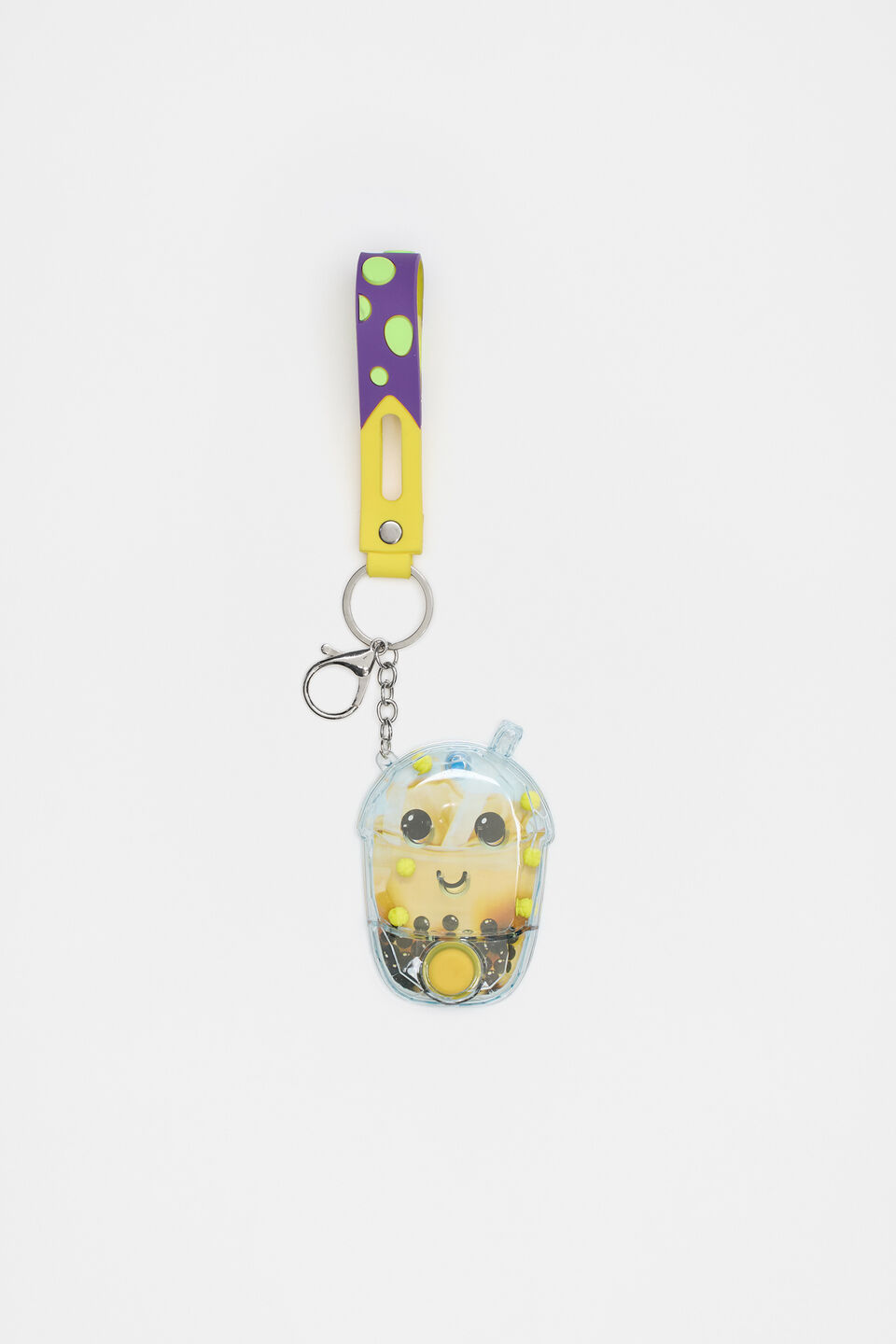 Bubble Tea Water Filled Keychain  Multi
