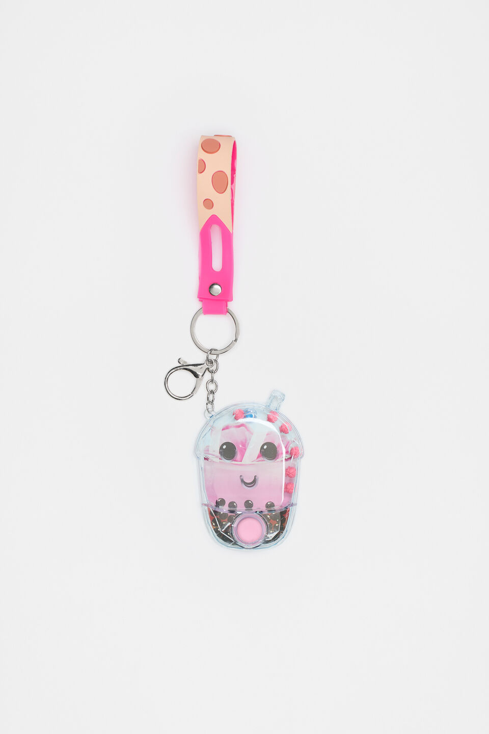 Bubble Tea Water Filled Keychain  Multi
