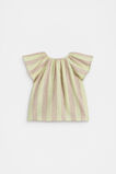 Stripe Button Top  Lemon Sherbet  hi-res