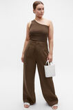 One Shoulder Tank  Dark Praline  hi-res