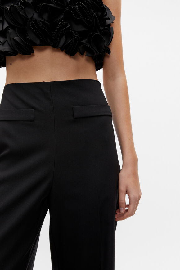 Tailored High Waist Trouser  Black  hi-res