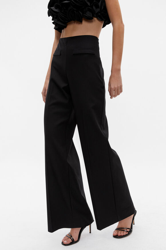 Tailored High Waist Trouser  Black  hi-res