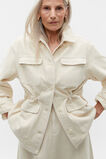 Denim Drawstring Jacket  Vanilla Cream  hi-res