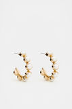 Stone Vintage Style Hoop  Gold  hi-res