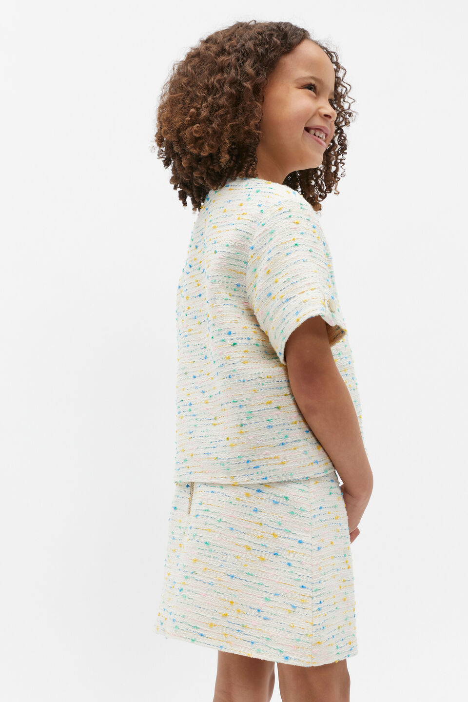 Boucle Button Jacket  Multi