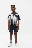 Knit Stripe Polo  Midnight Blue  hi-res