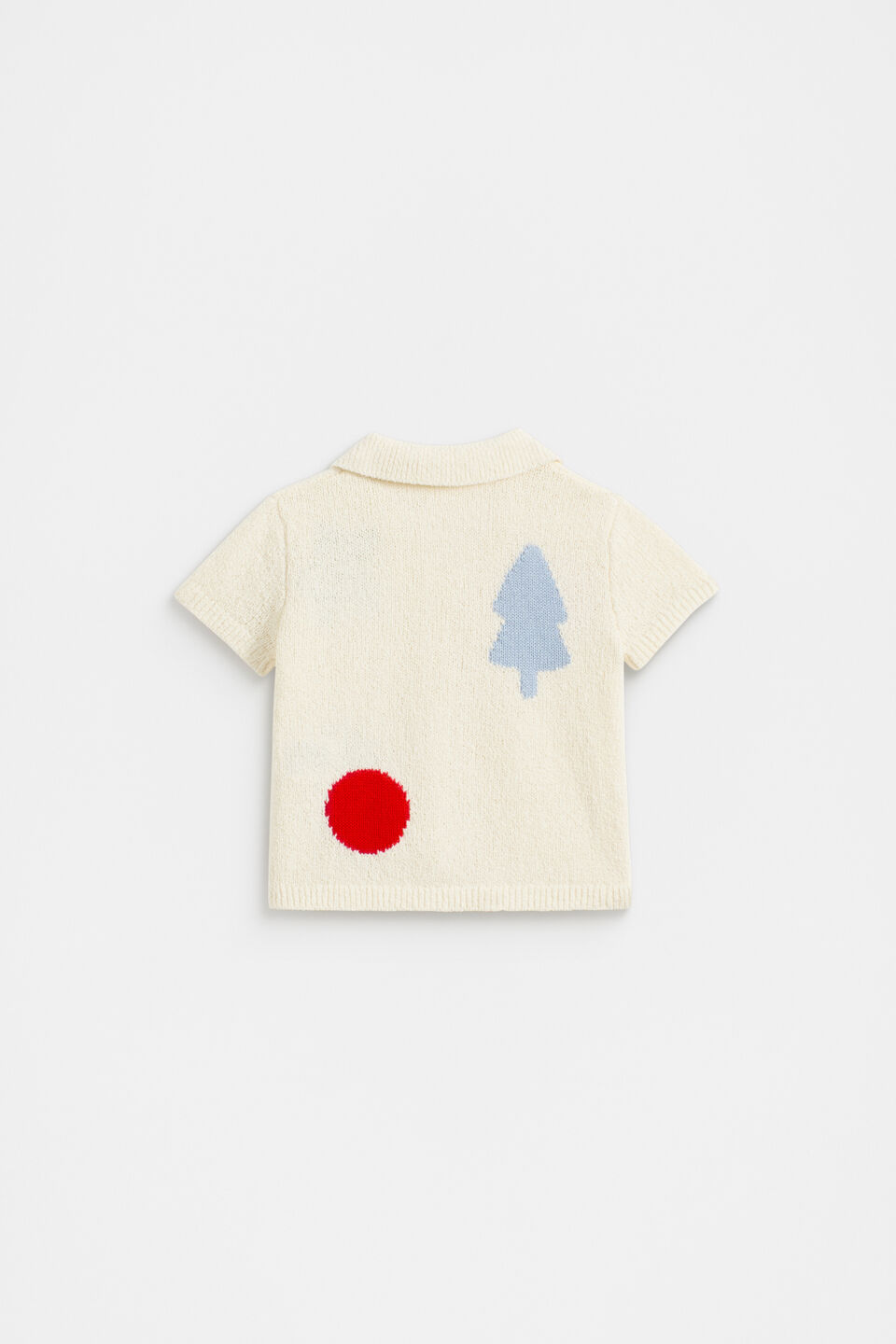 Xmas Knit Shirt  Milk