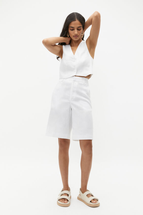 Tailored Longline Short  Whisper White  hi-res